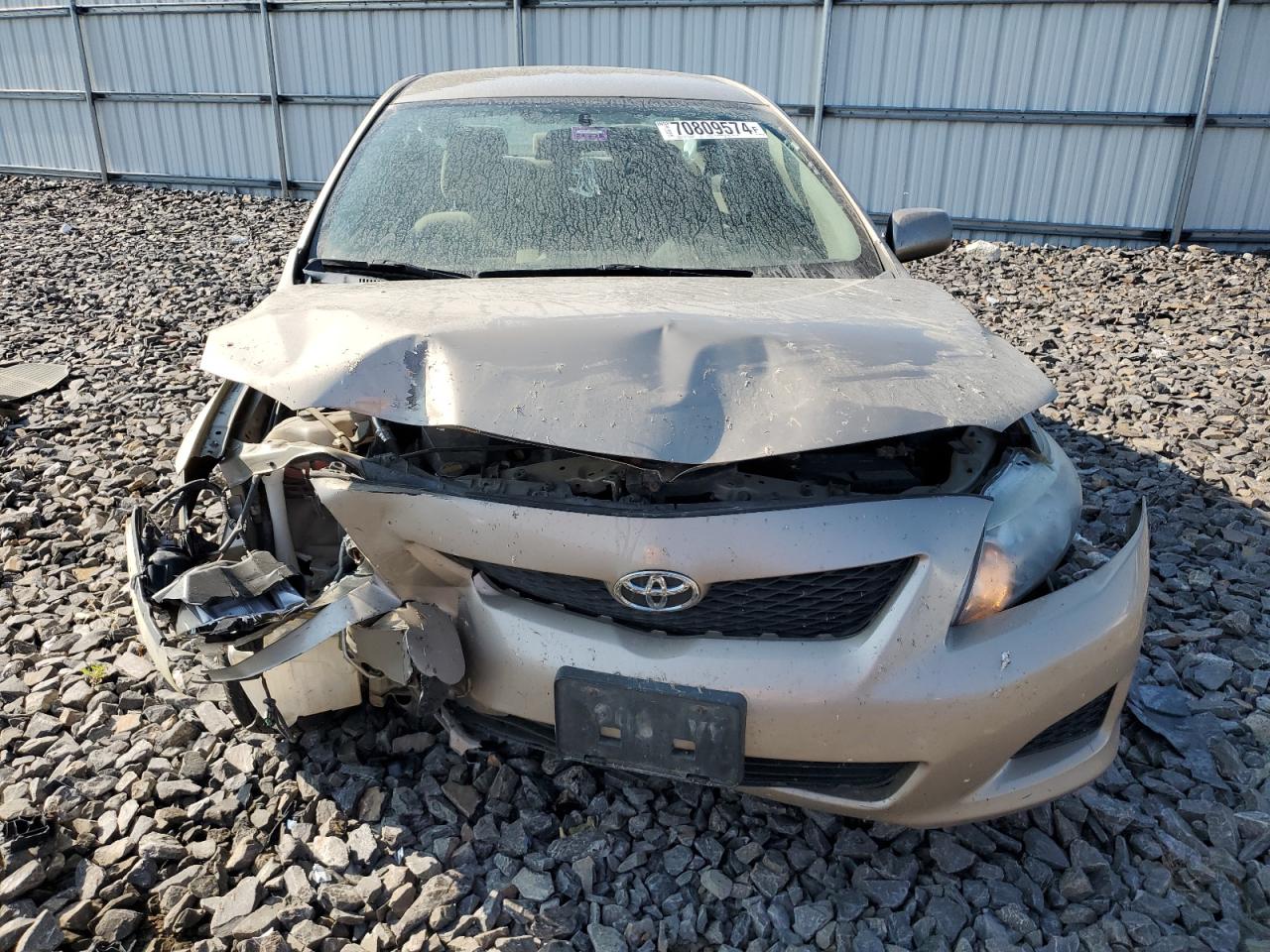2009 Toyota Corolla VIN 2T1BU40E59C124123 Copart auction photo, front end / side damage thumbnail 5
