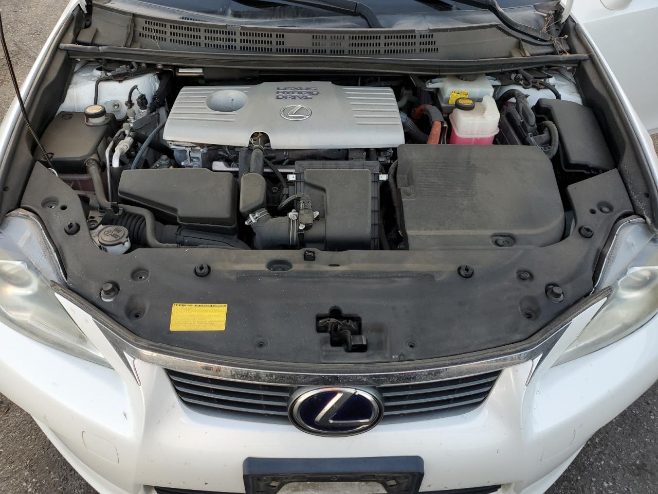 2011 Lexus CT VIN JTHKD5BH9B2016989 Copart auction photo, front end / side damage thumbnail 11