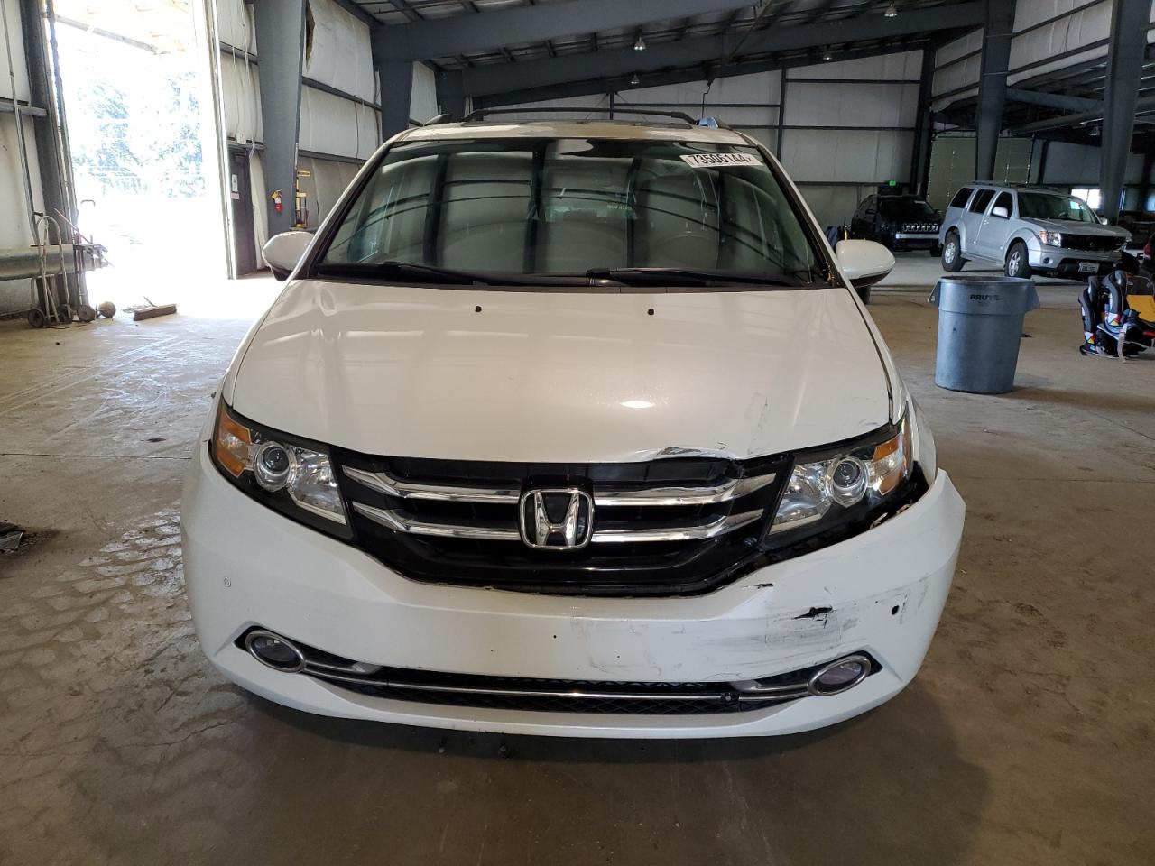 2014 Honda Odyssey VIN 5FNRL5H94EB086419 Copart auction photo, front end / side damage thumbnail 5