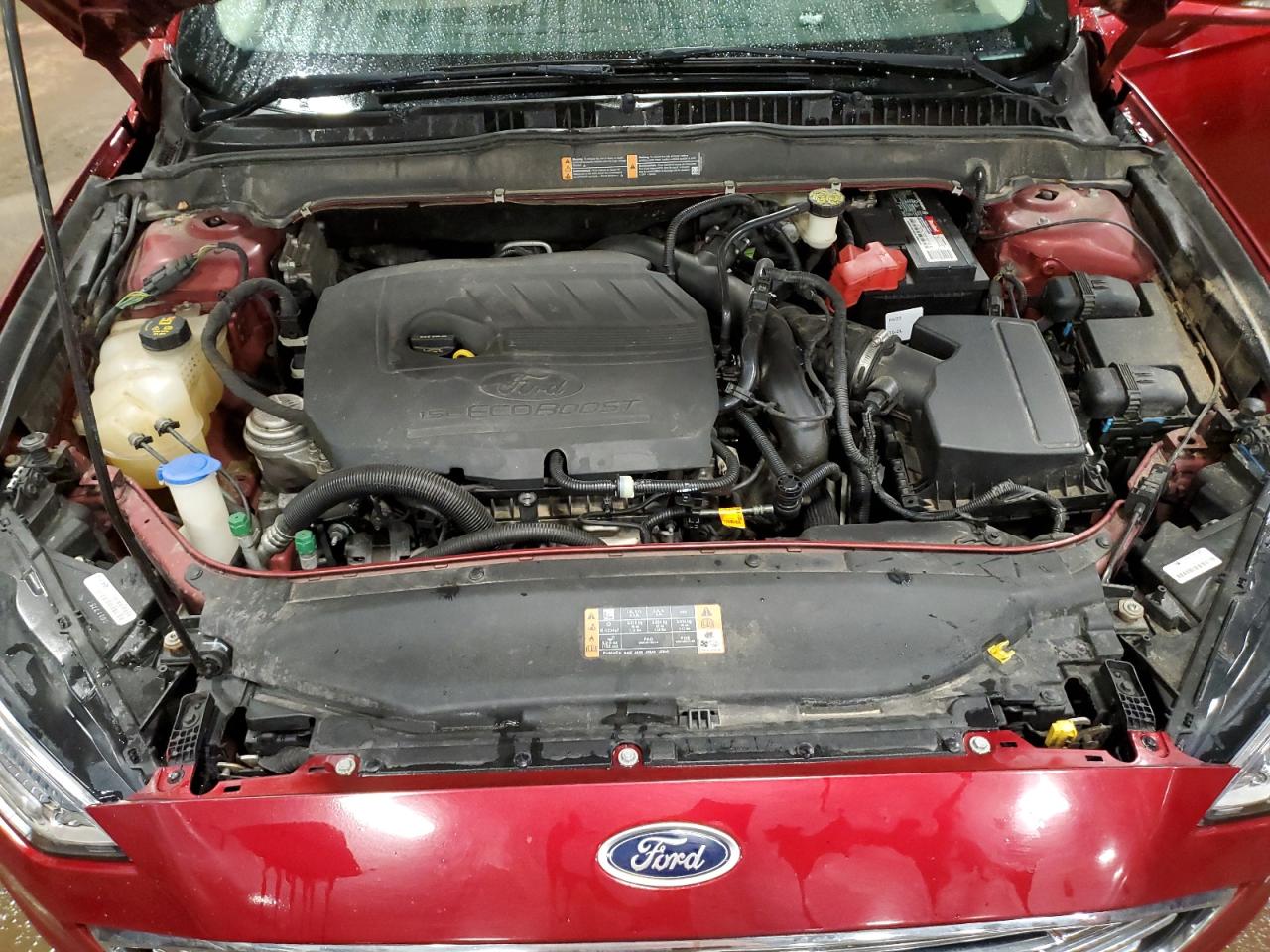 2017 Ford Fusion VIN 3FA6P0HD1HR156742 Copart auction photo, rear end / side damage thumbnail 11