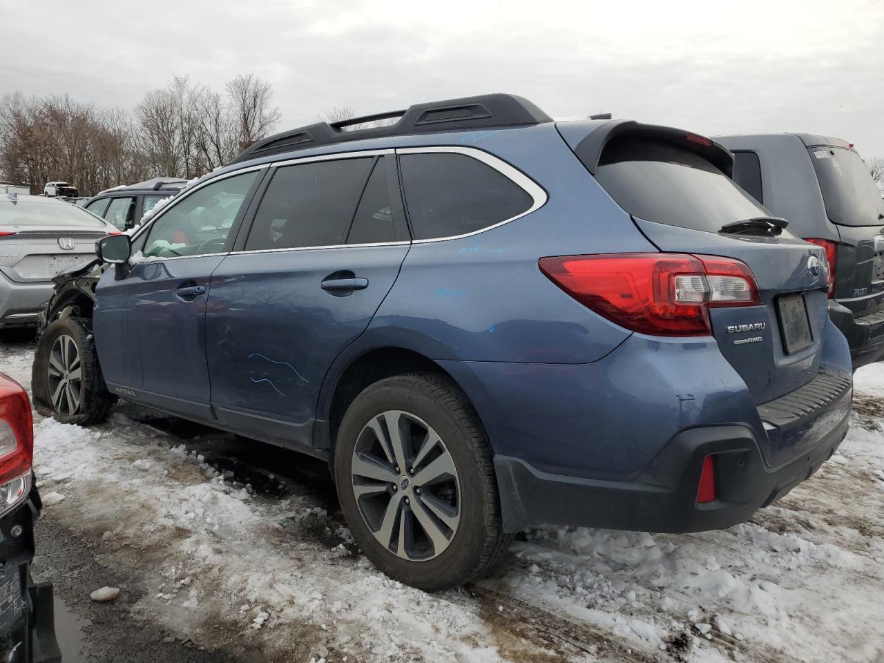 2018 Subaru Outback VIN 4S4BSENC5J3393265 Copart auction photo, front end / undercarriage damage thumbnail 2