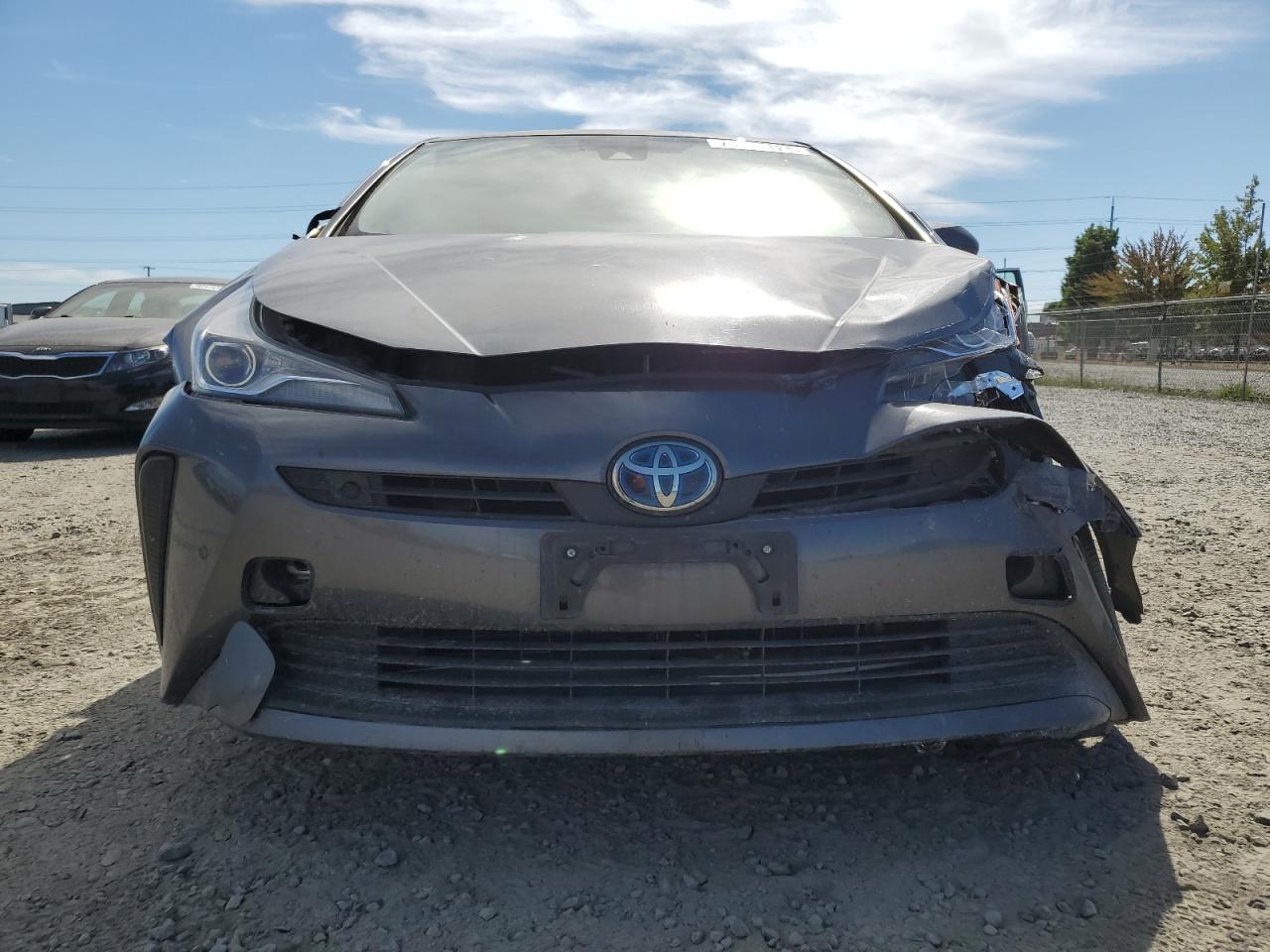 2019 Toyota Prius VIN JTDKARFU6K3086954 Copart auction photo, front end / side damage thumbnail 5