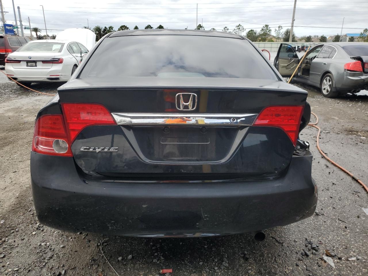 2008 Honda Civic VIN 1HGFA16598L058409 Copart auction photo, rear end damage thumbnail 6
