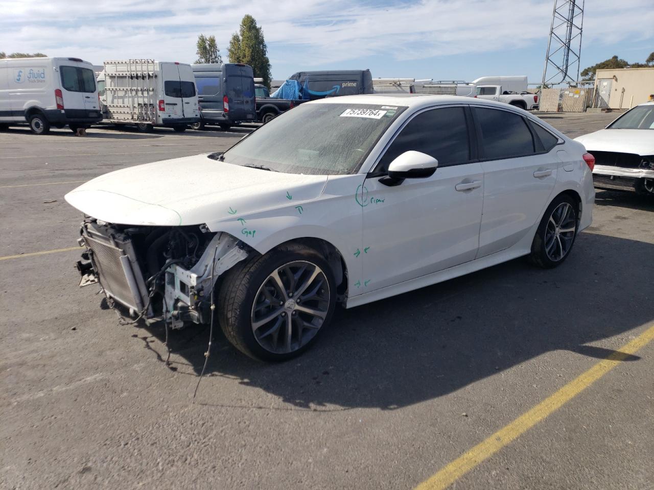 2022 Honda Civic VIN 2HGFE1F90NH301458
