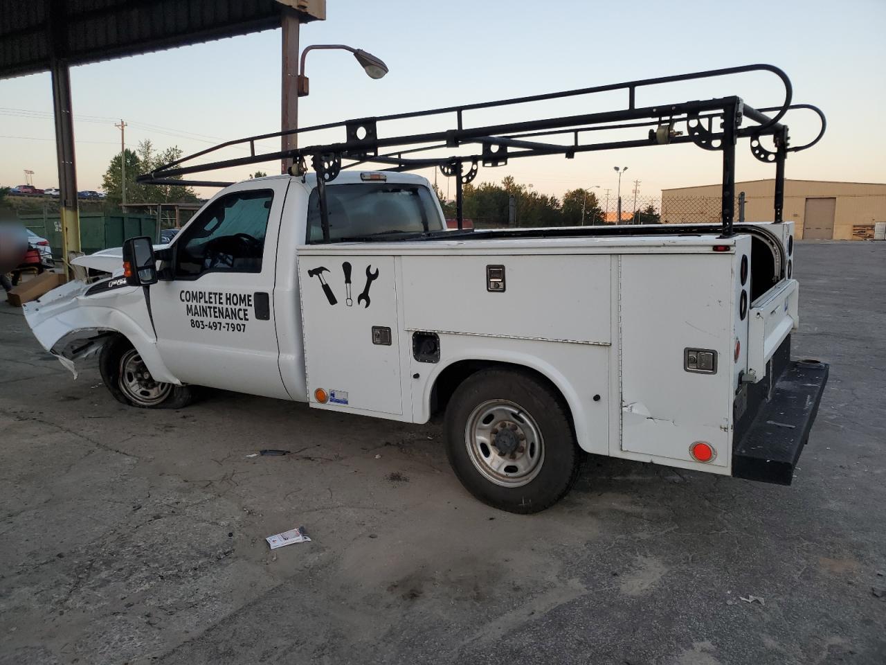 2014 Ford F250 VIN 1FDBF2A63EEB52351 Copart auction photo, front end / side damage thumbnail 2