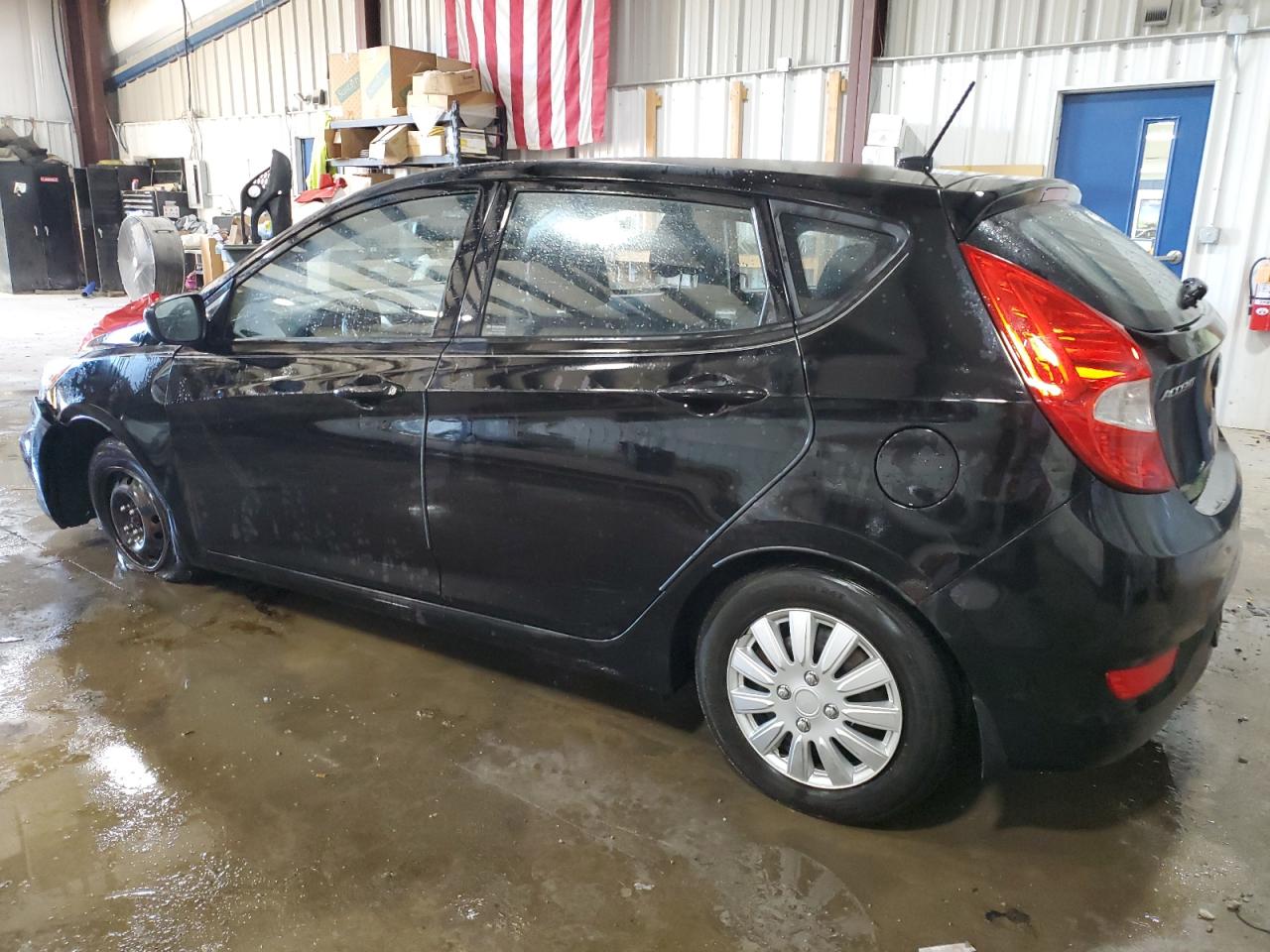 2013 Hyundai Accent VIN KMHCT5AE8DU093565 Copart auction photo, front end / side damage thumbnail 2