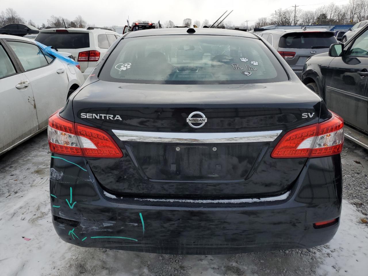 2015 Nissan Sentra VIN 3N1AB7AP8FY222631 Copart auction photo, front end damage thumbnail 6