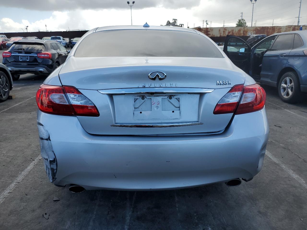 2012 Infiniti M VIN JN1EY1AP3CM910631 Copart auction photo, front end / rear end damage thumbnail 6