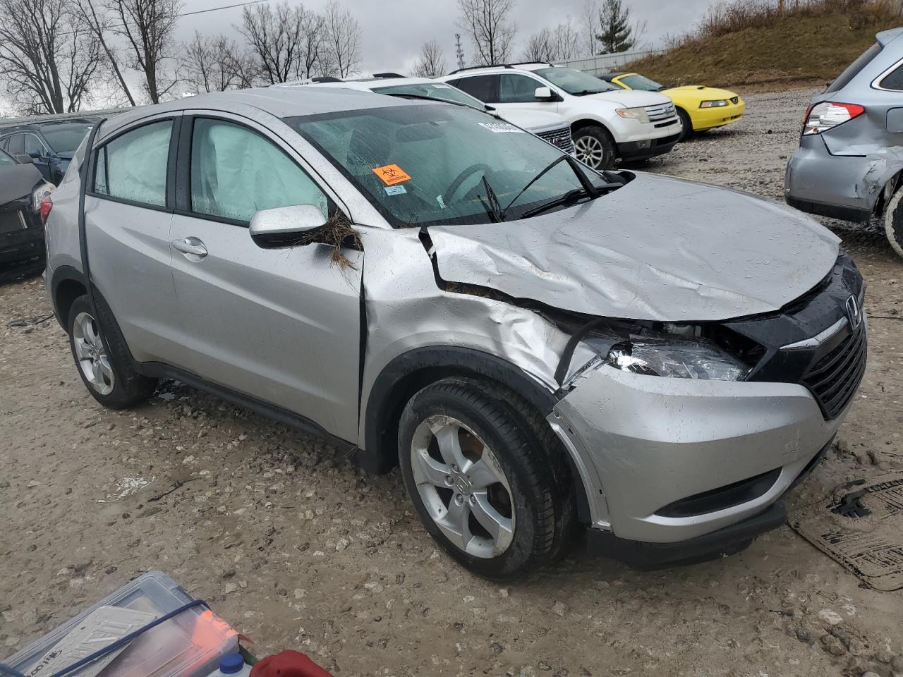 2016 Honda HR-V VIN 3CZRU6H38GM724078 Copart auction photo, all over damage thumbnail 4
