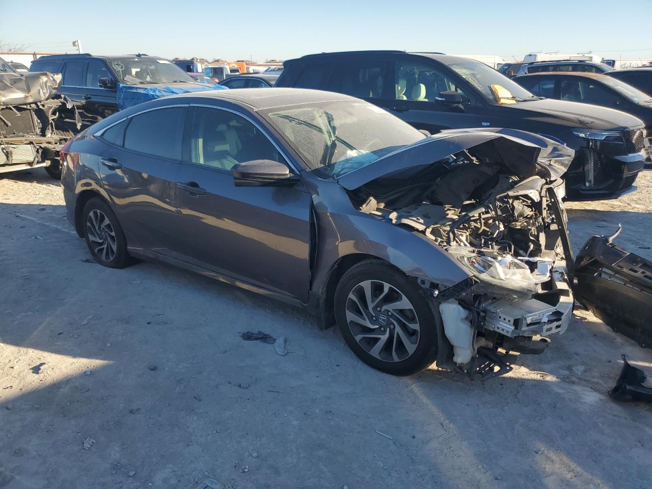 2018 Honda Civic VIN 2HGFC2F76JH602725 Copart auction photo, front end damage thumbnail 4