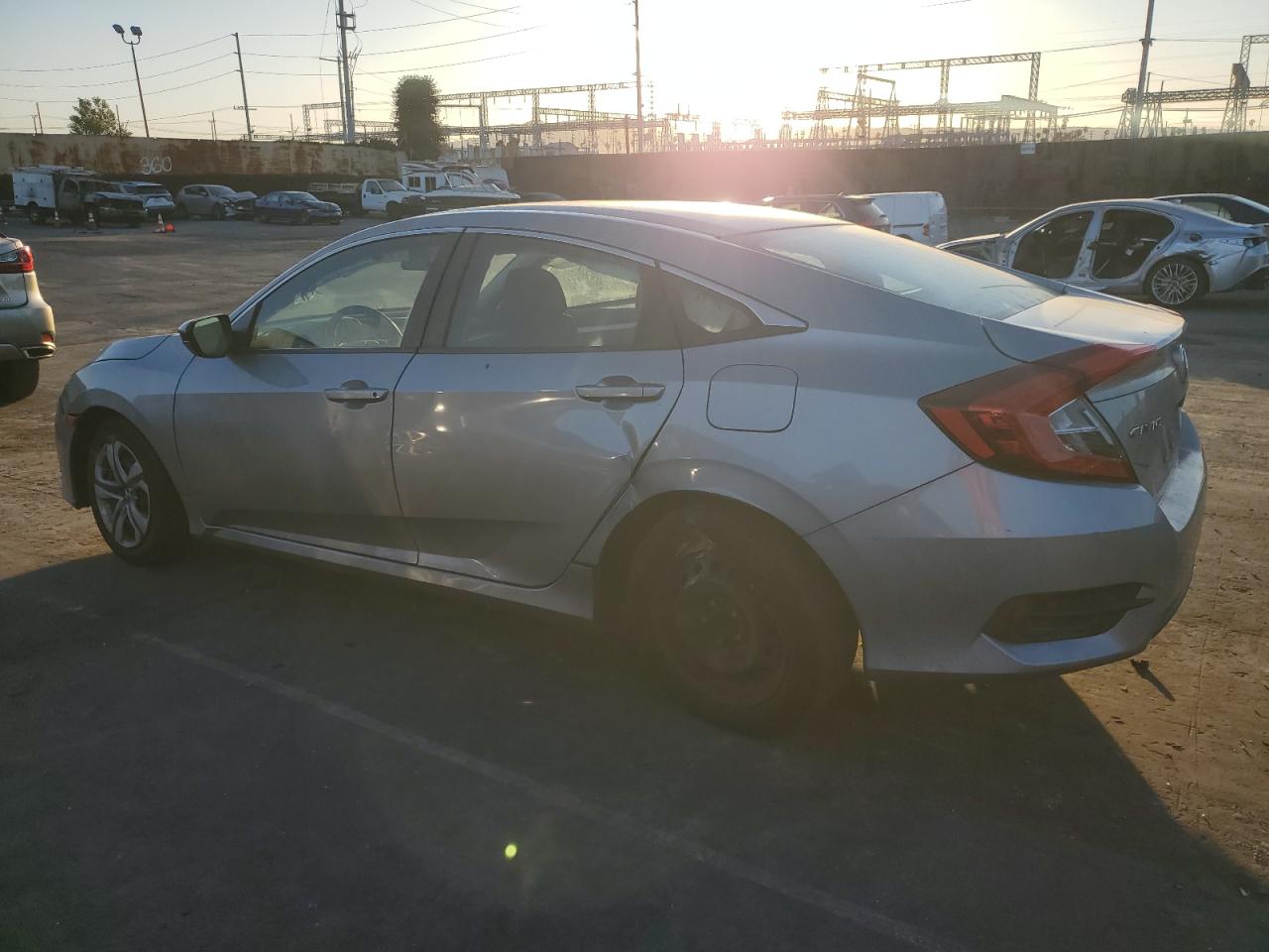 2017 Honda Civic VIN 2HGFC2F60HH564880 Copart auction photo, side damage thumbnail 2