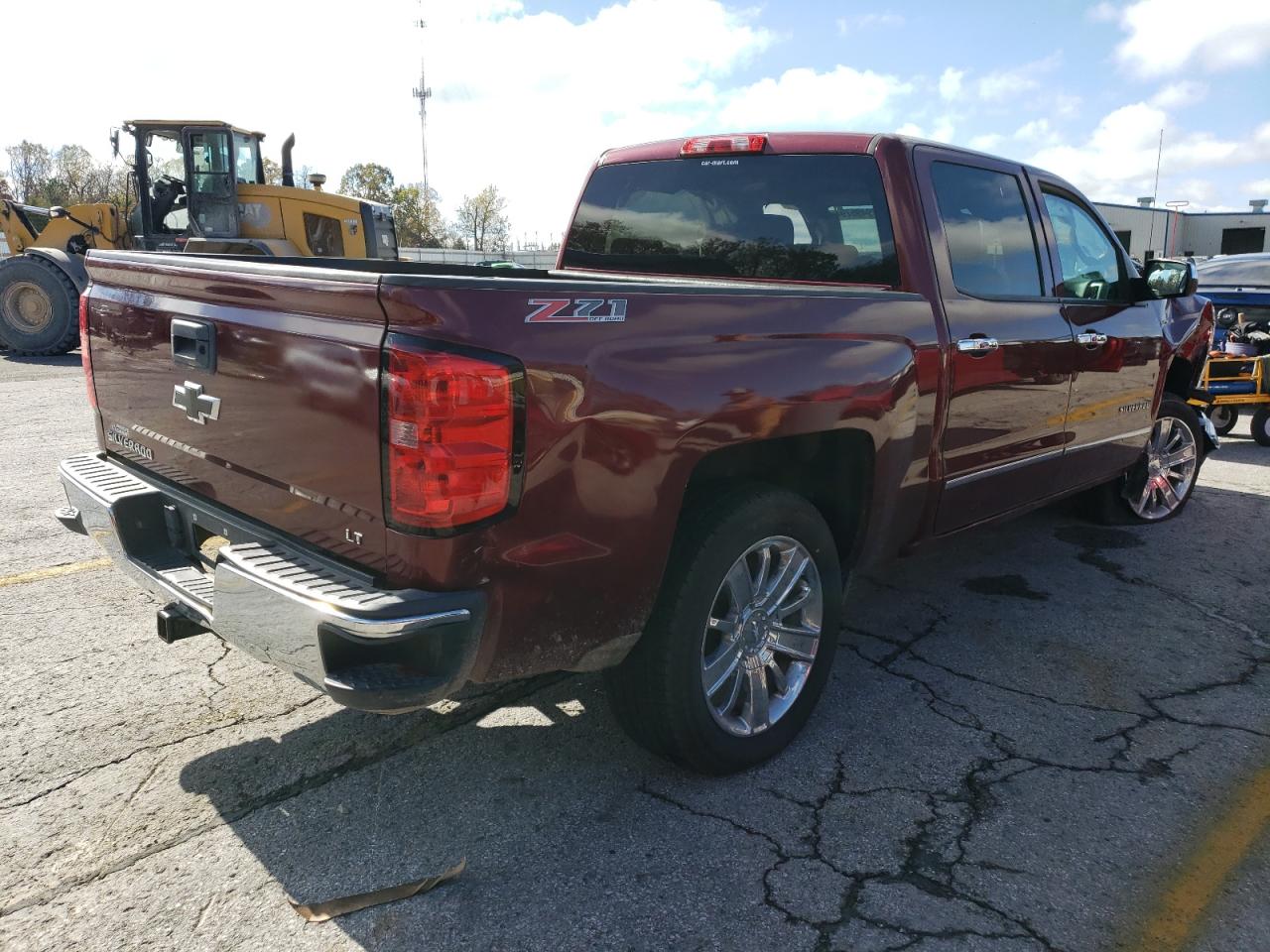 2014 Chevrolet Silverado VIN 3GCUKREC9EG431975 Copart auction photo, front end damage thumbnail 3