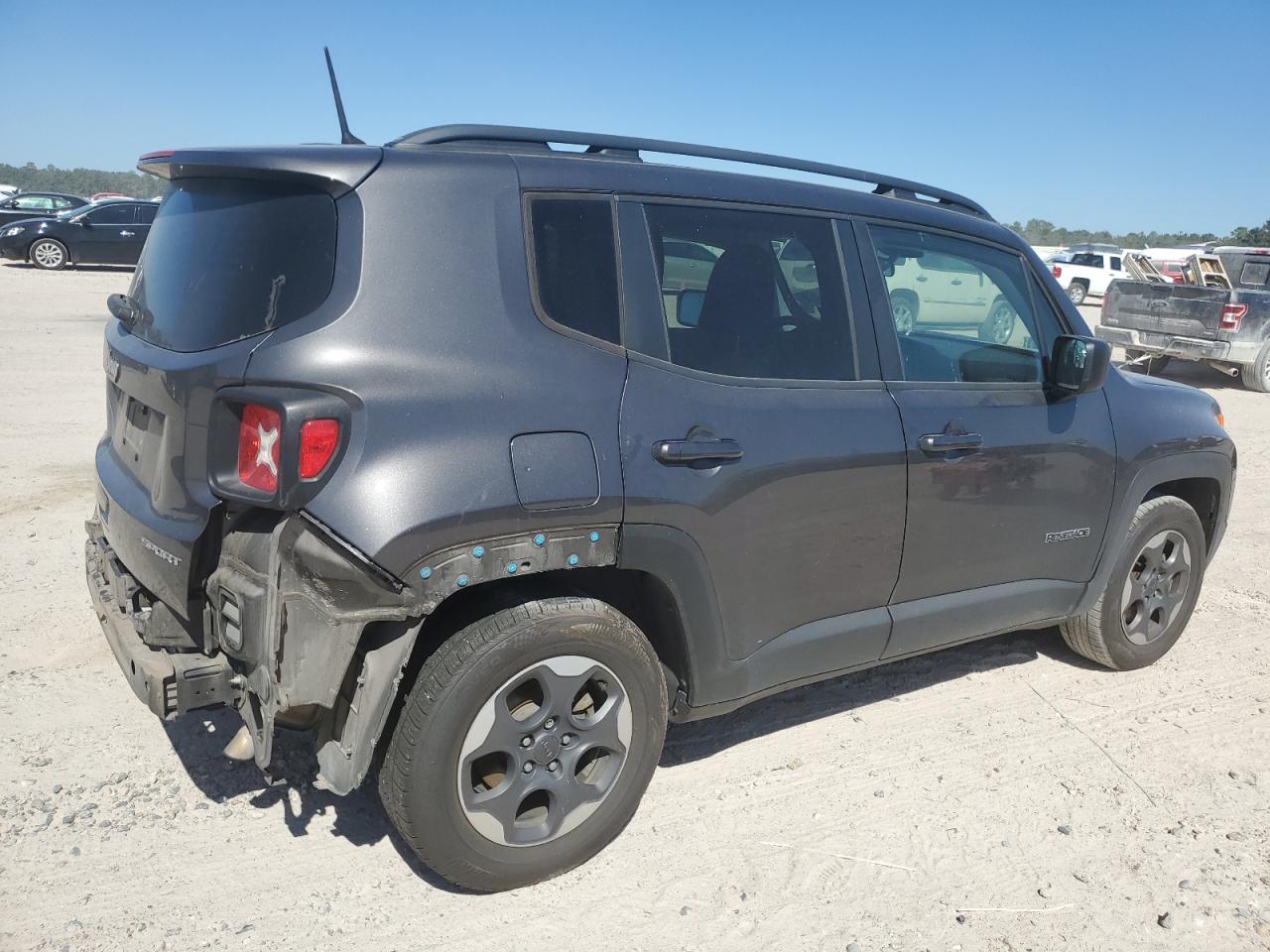 2018 Jeep Renegade VIN ZACCJAAB4JPG85938 Copart auction photo, rear end / side damage thumbnail 3