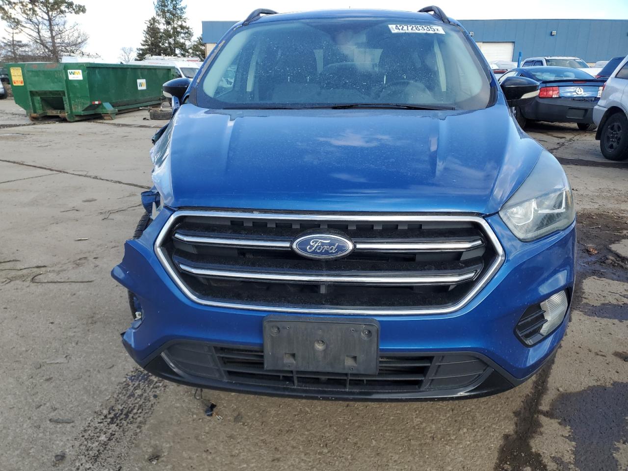 2017 Ford Escape VIN 1FMCU9J9XHUC22774 Copart auction photo, front end damage thumbnail 5