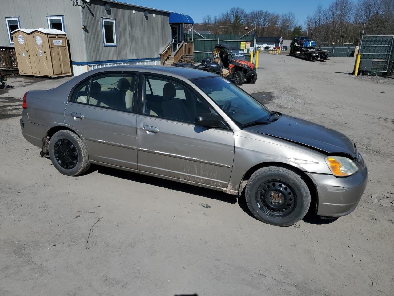 2003 Honda Civic VIN 2HGES16583H584769 Copart auction photo, front end / side damage thumbnail 4