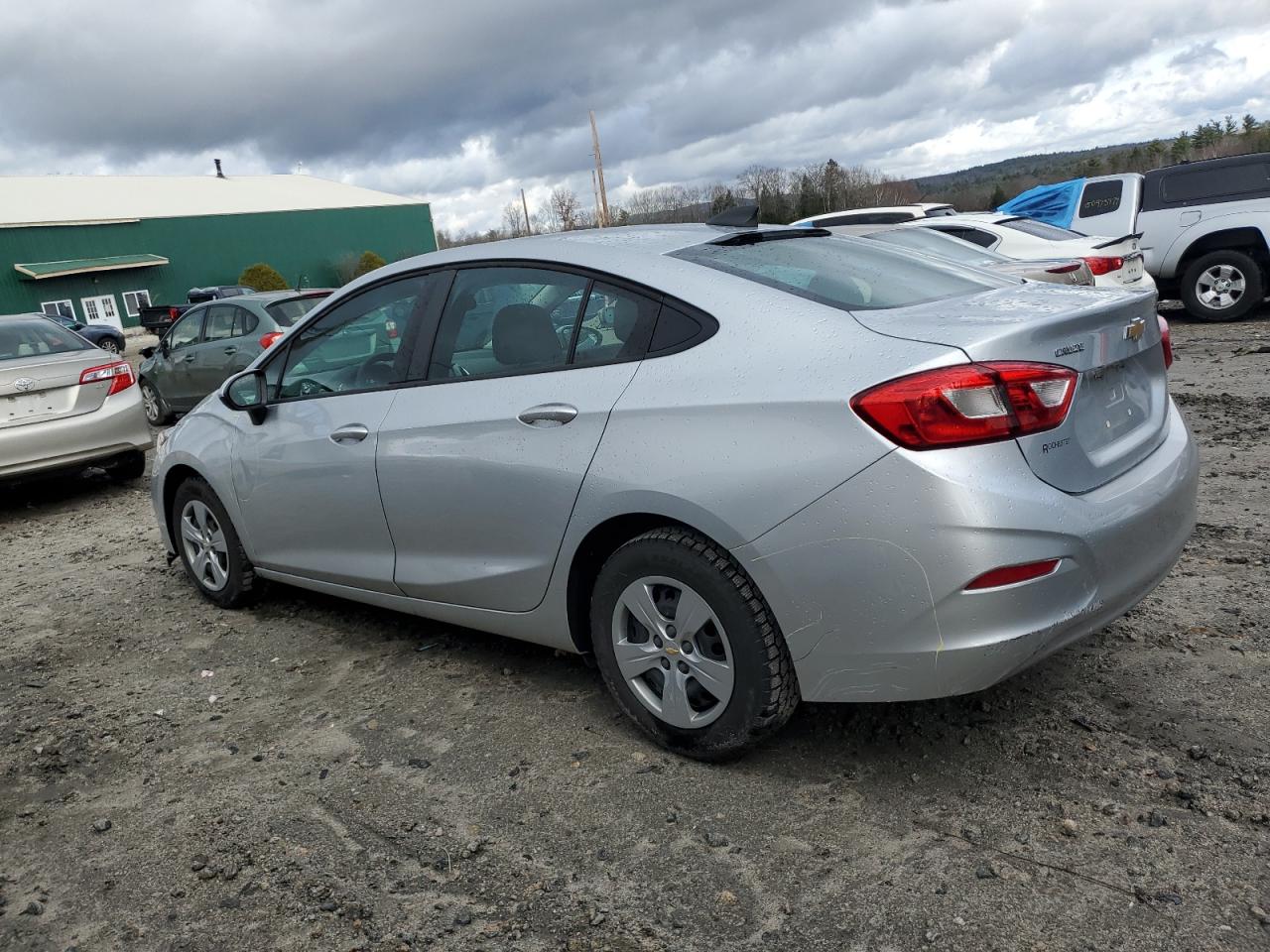 2018 Chevrolet Cruze VIN 1G1BC5SM8J7219903 Copart auction photo, side / front end damage thumbnail 2