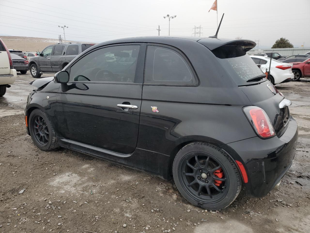 2015 Fiat 500 VIN 3C3CFFFH8FT545214 Copart auction photo, front end damage thumbnail 2