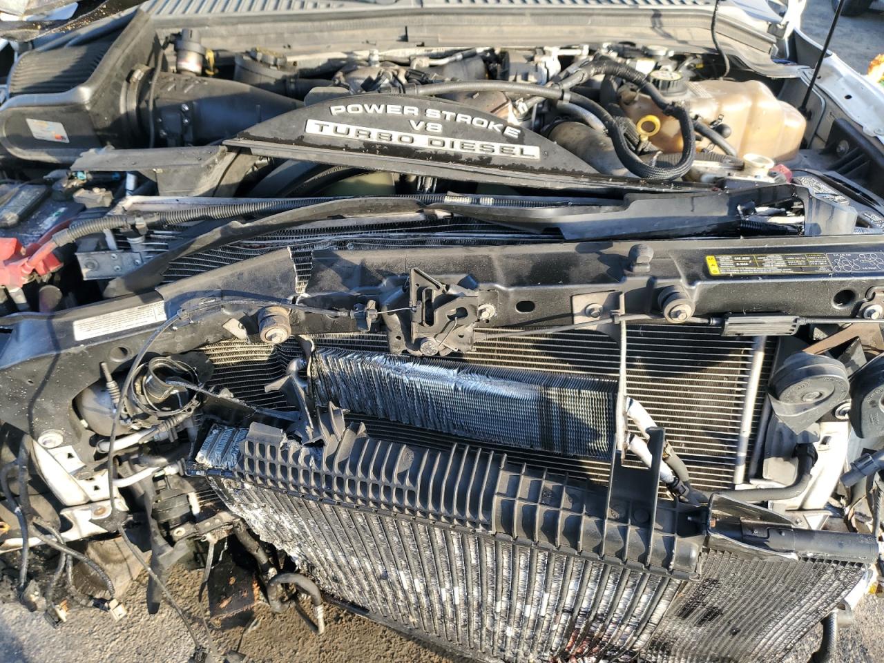2008 Ford F250 VIN 1FTSW21R38EC62285 Copart auction photo, front end / rear end damage thumbnail 13