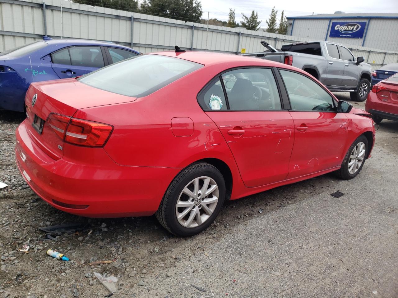 2015 Volkswagen Jetta VIN 3VWD17AJ2FM214182 Copart auction photo, front end damage thumbnail 3