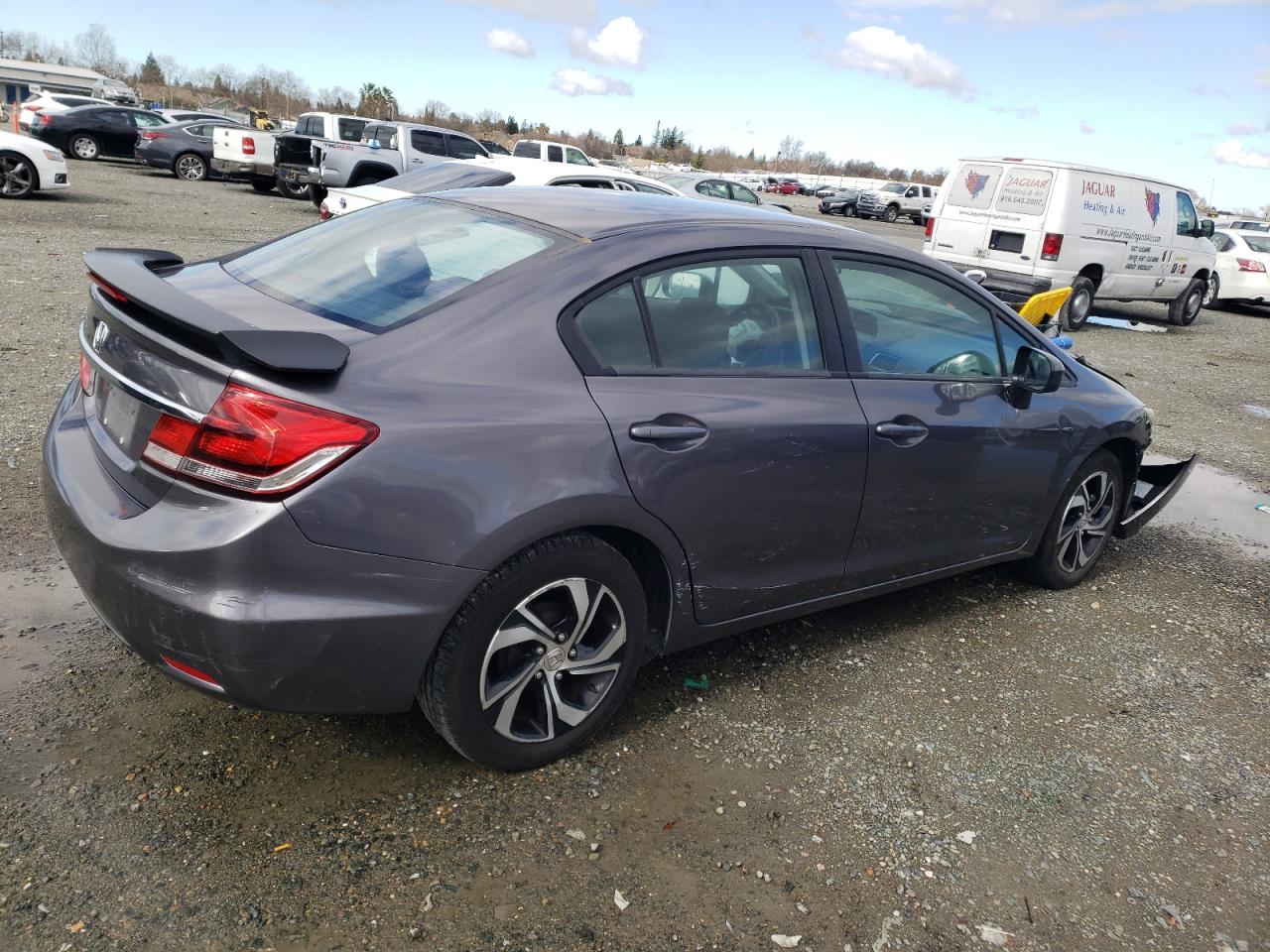 2015 Honda Civic VIN 19XFB2F56FE294734 Copart auction photo, front end damage thumbnail 3