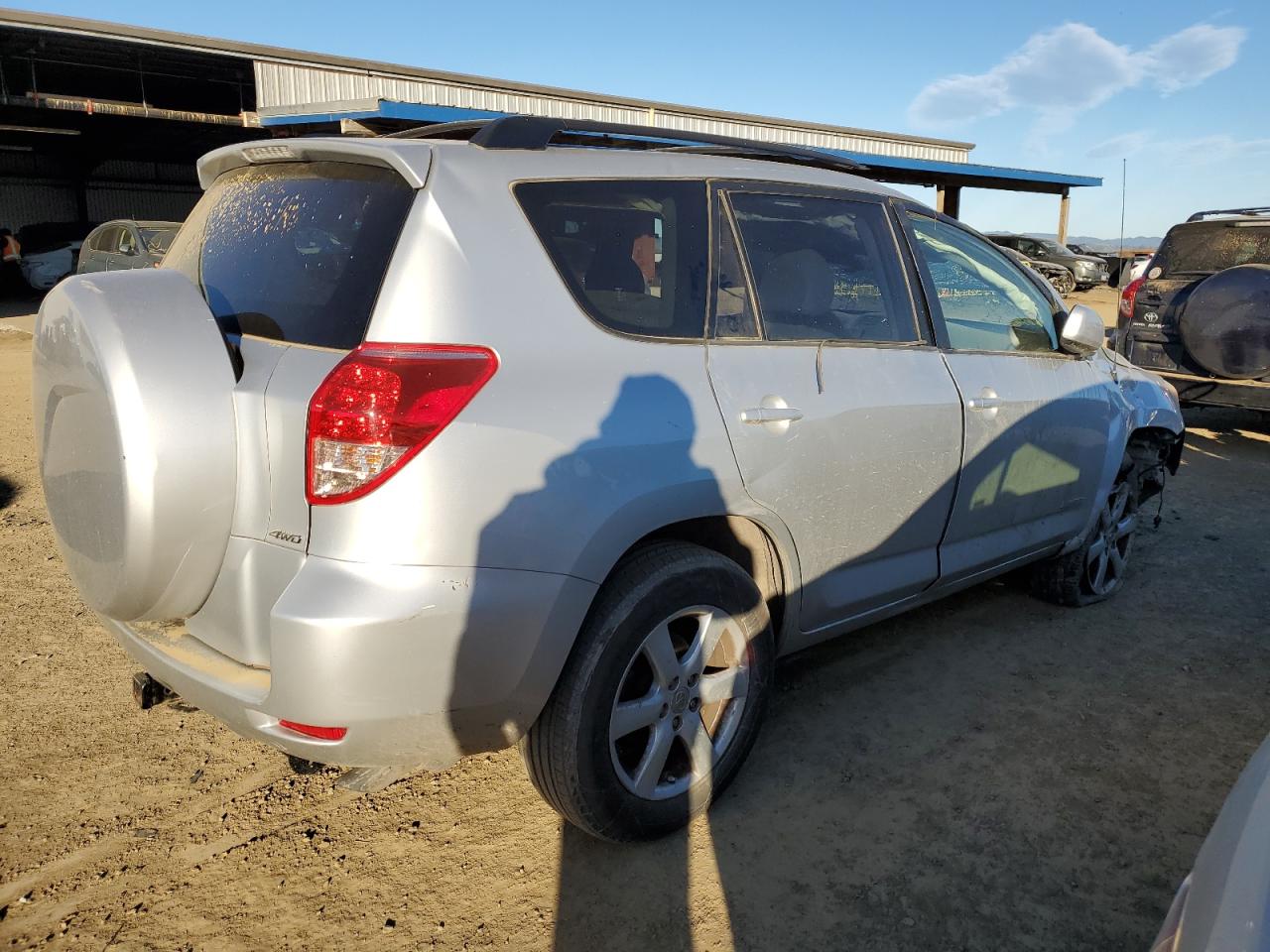2007 Toyota RAV 4 VIN JTMBK31V576019956 Copart auction photo, rollover damage thumbnail 3