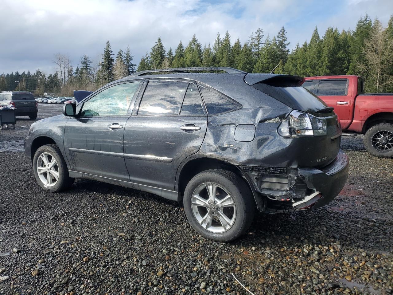 2008 Lexus RX VIN JTJHW31U382069976 Copart auction photo, rear end / side damage thumbnail 2
