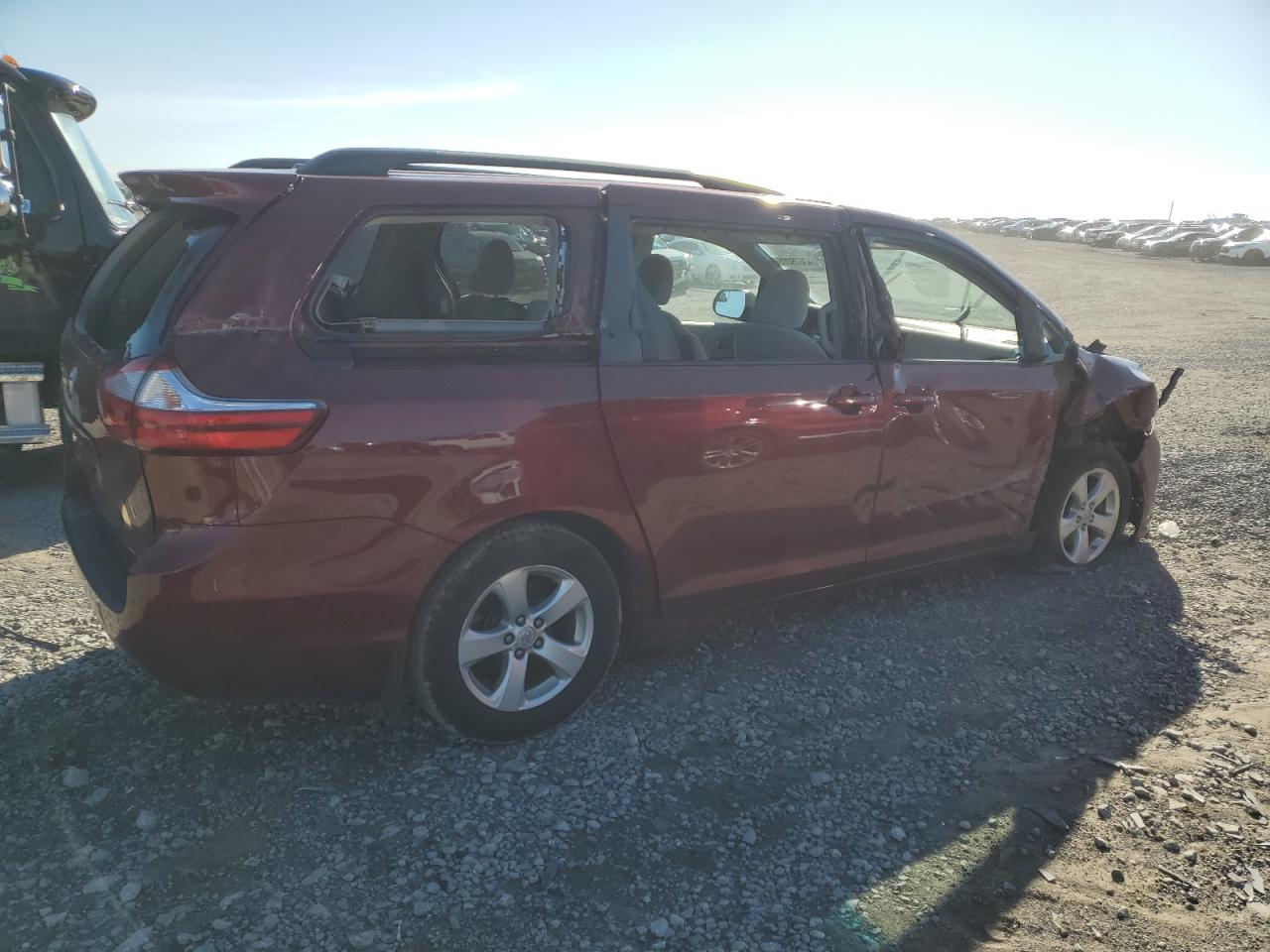 2016 Toyota Sienna VIN 5TDKK3DC2GS736132 Copart auction photo, all over damage thumbnail 3
