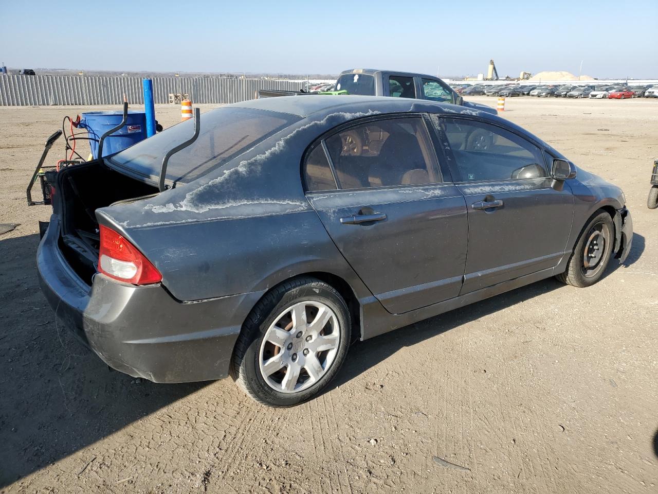 2010 Honda Civic VIN 2HGFA1F54AH535556 Copart auction photo, front end / rear end damage thumbnail 3