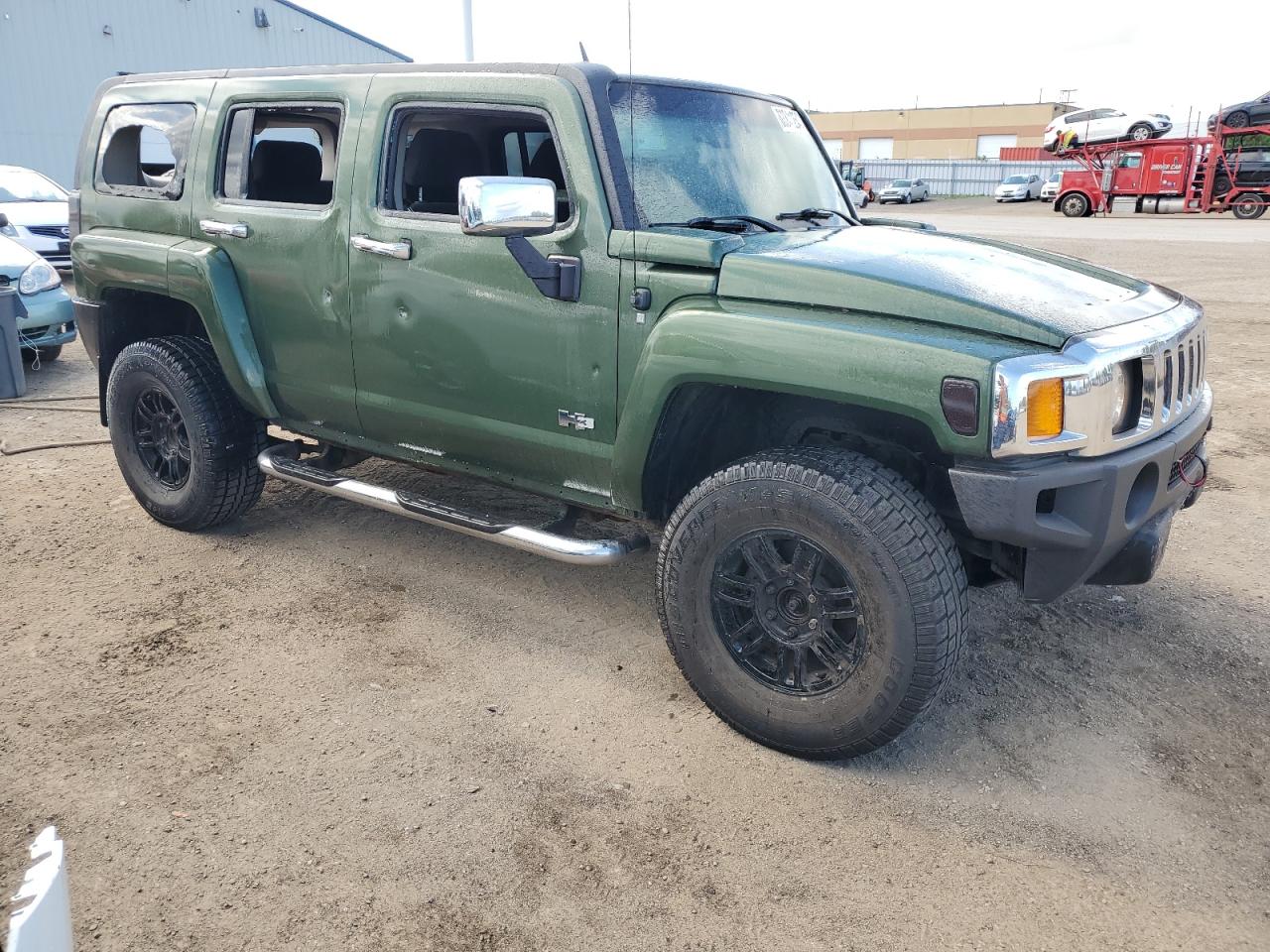2007 Hummer H3 VIN 5GTDN13E778161689 Copart auction photo, side damage thumbnail 4