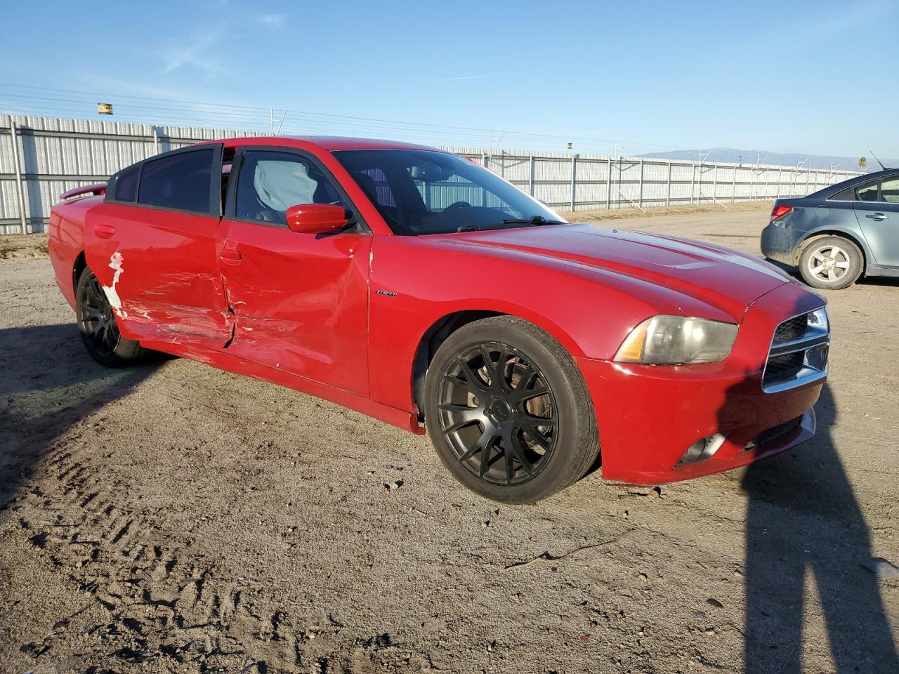 2013 Dodge Charger VIN 2C3CDXCT9DH532093 Copart auction photo, side / front end damage thumbnail 4