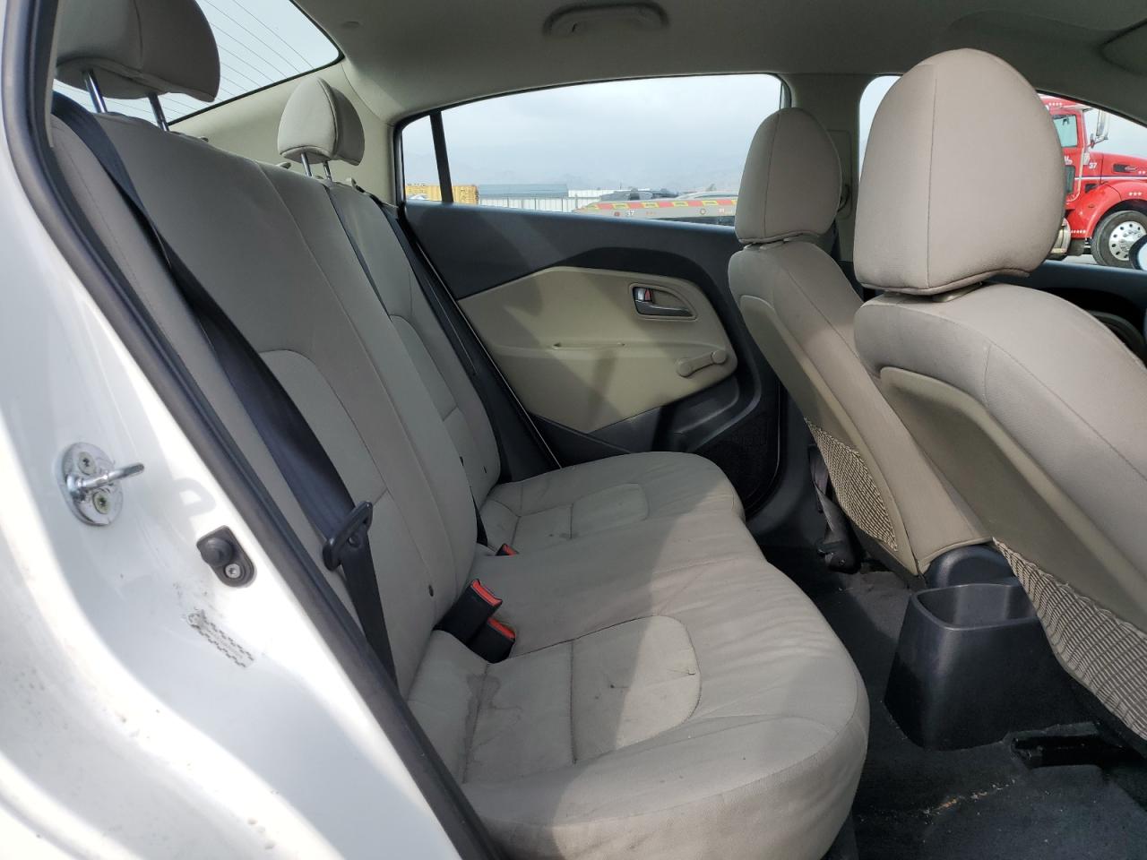 2014 KIA Rio VIN KNADM4A37E6350829 Copart auction photo, front end / side damage thumbnail 10