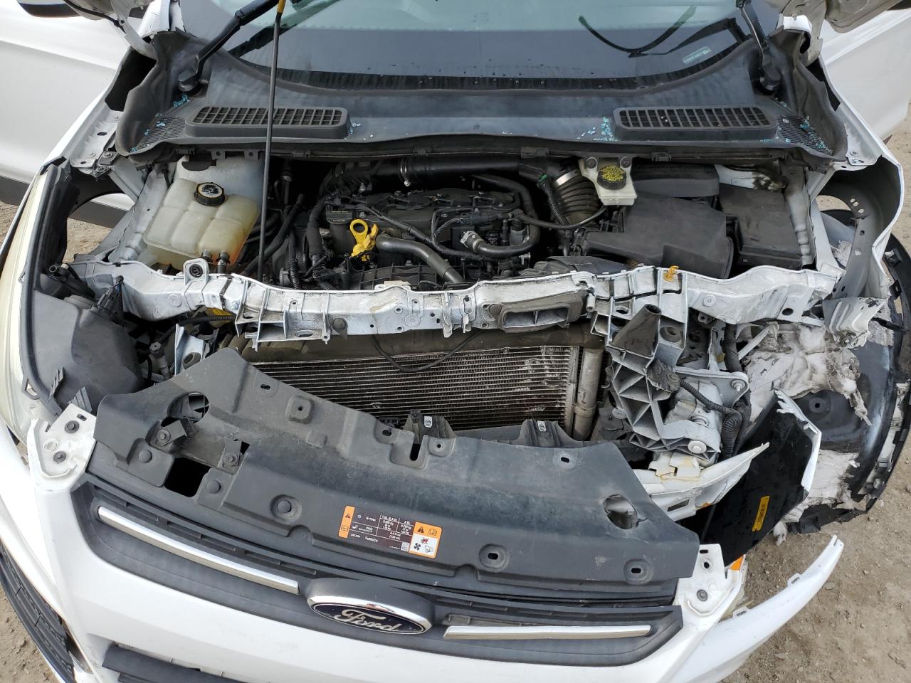 2014 Ford Escape VIN 1FMCU0GX3EUD66311 Copart auction photo, front end / side damage thumbnail 13