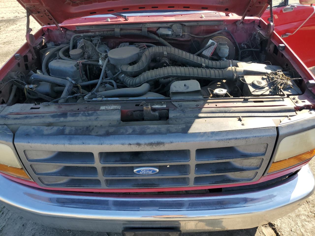 1997 Ford F250 VIN 1FTHX25H7VEB89748 Copart auction photo, front end / rear end damage thumbnail 11