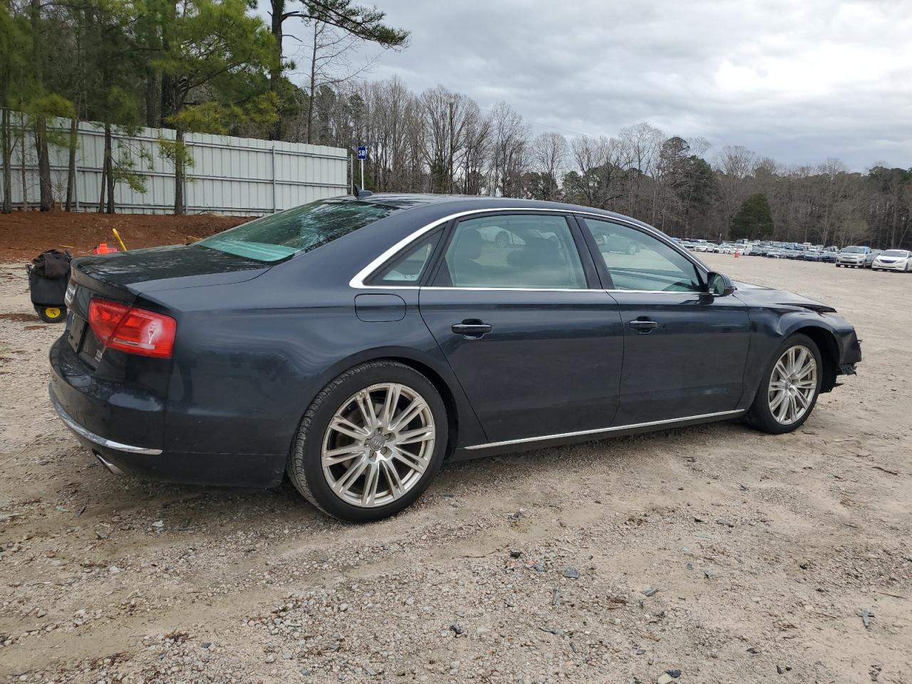 2014 Audi A8 VIN WAURMAFD1EN011155 Copart auction photo, front end damage thumbnail 3