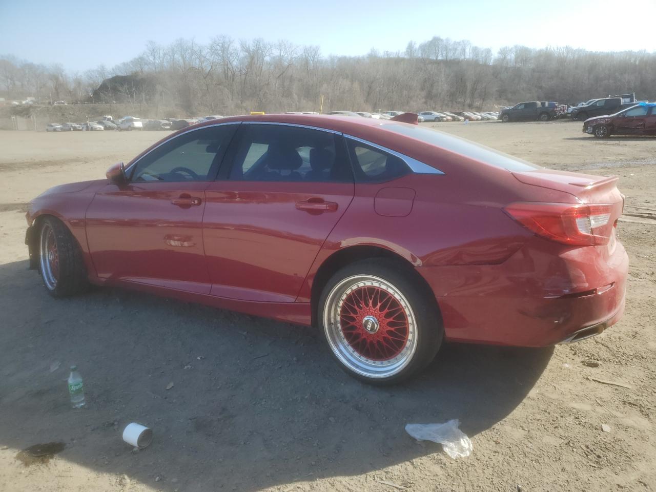 2019 Honda Accord VIN 1HGCV1F31KA159050 Copart auction photo, side / front end damage thumbnail 2