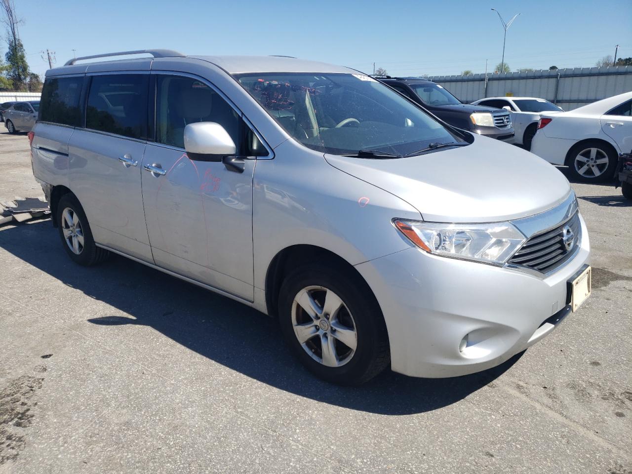 2017 Nissan Quest VIN JN8AE2KP6H9168751 Copart auction photo, rear end / side damage thumbnail 4