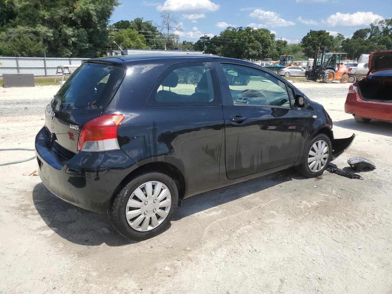 2009 Toyota Yaris VIN JTDJT903095248873 Copart auction photo, front end / side damage thumbnail 3