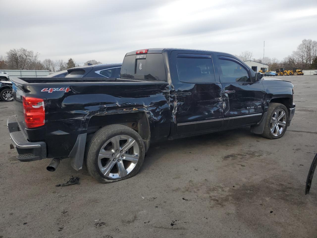 2014 Chevrolet Silverado VIN 3GCUKSEC7EG245469 Copart auction photo, side damage thumbnail 3