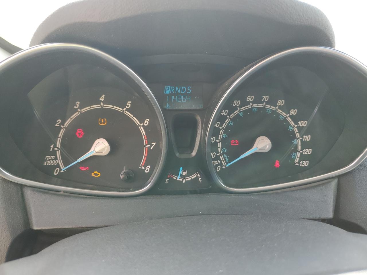 2019 Ford Fiesta VIN 3FADP4EJ0KM117489 Copart auction photo, side damage thumbnail 9