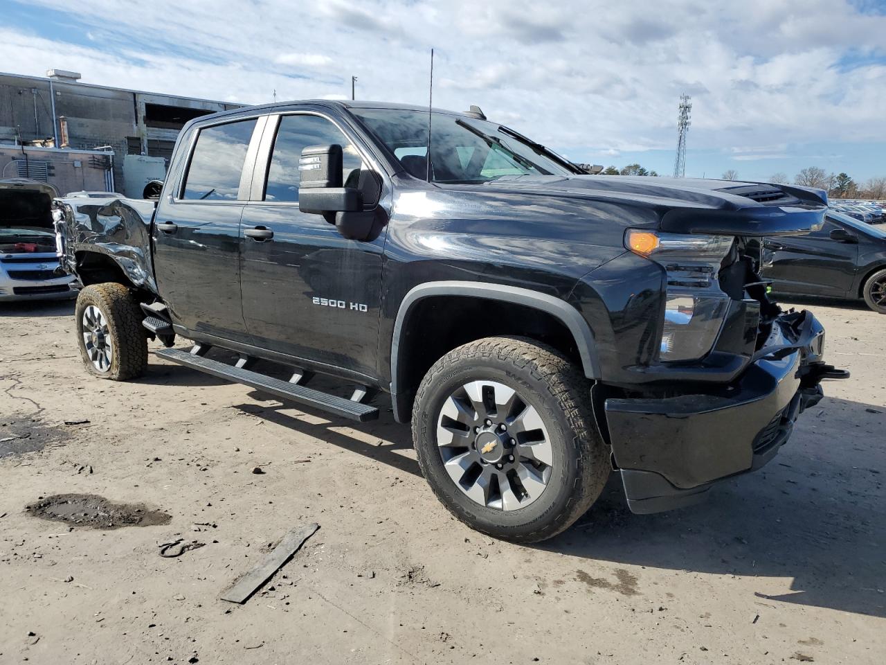 2021 Chevrolet Silverado VIN 1GC4YME71MF249675 Copart auction photo, all over damage thumbnail 4