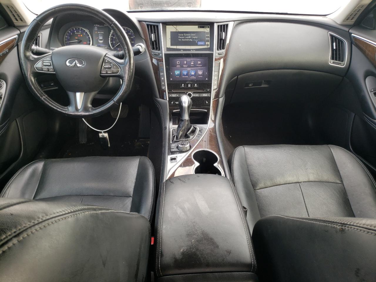 2014 Infiniti Q50 VIN JN1BV7AR0EM692683 Copart auction photo, front end damage thumbnail 8