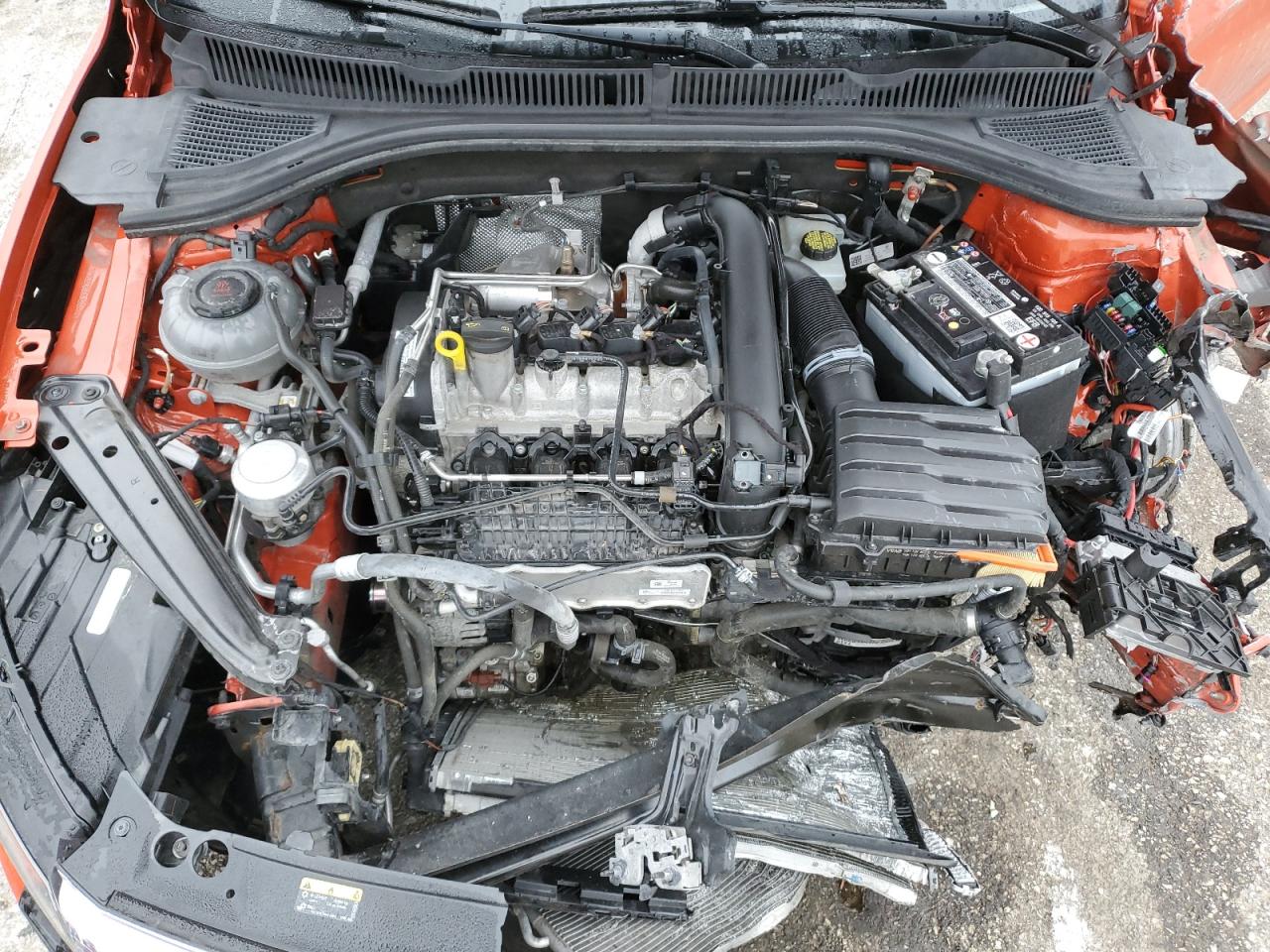 2019 Volkswagen Jetta VIN 3VWCB7BU0KM204701 Copart auction photo, front end / side damage thumbnail 12