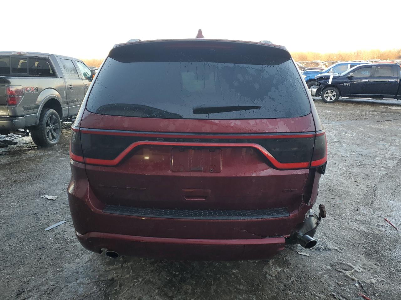 2021 Dodge Durango VIN 1C4RDJDG7MC575497 Copart auction photo, side / rear end damage thumbnail 6