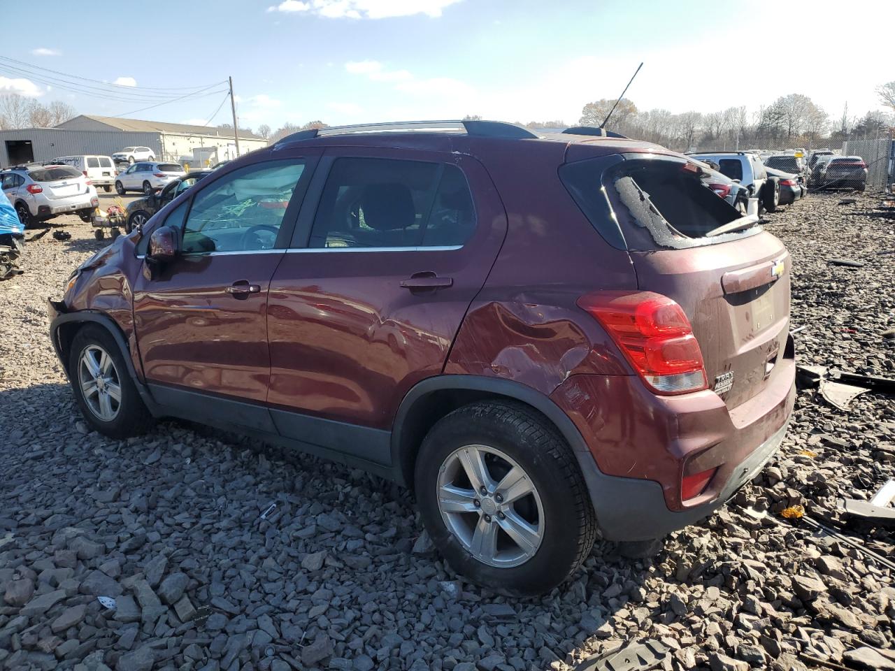 2017 Chevrolet Trax VIN 3GNCJLSB0HL140727 Copart auction photo, rollover damage thumbnail 2