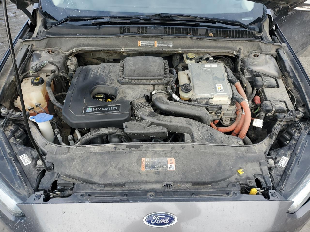 2014 Ford Fusion VIN 3FA6P0RU8ER283594 Copart auction photo, front end / side damage thumbnail 11