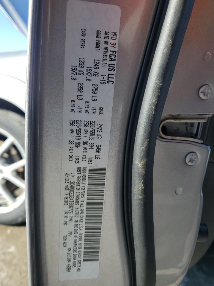 2019 Dodge Journey VIN 3C4PDCEG3KT686776 Copart auction photo, front end / rear end damage thumbnail 15