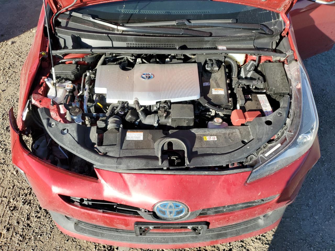 2021 Toyota Prius VIN JTDL9MFU5M3029325 Copart auction photo, front end / side damage thumbnail 11