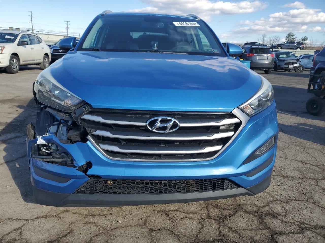 2017 Hyundai Tucson VIN KM8J3CA45HU290041 Copart auction photo, front end / rear end damage thumbnail 5