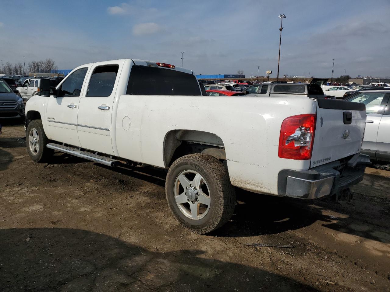 2013 Chevrolet Silverado VIN 1GC1KXCG8DF130854 Copart auction photo, all over damage thumbnail 2