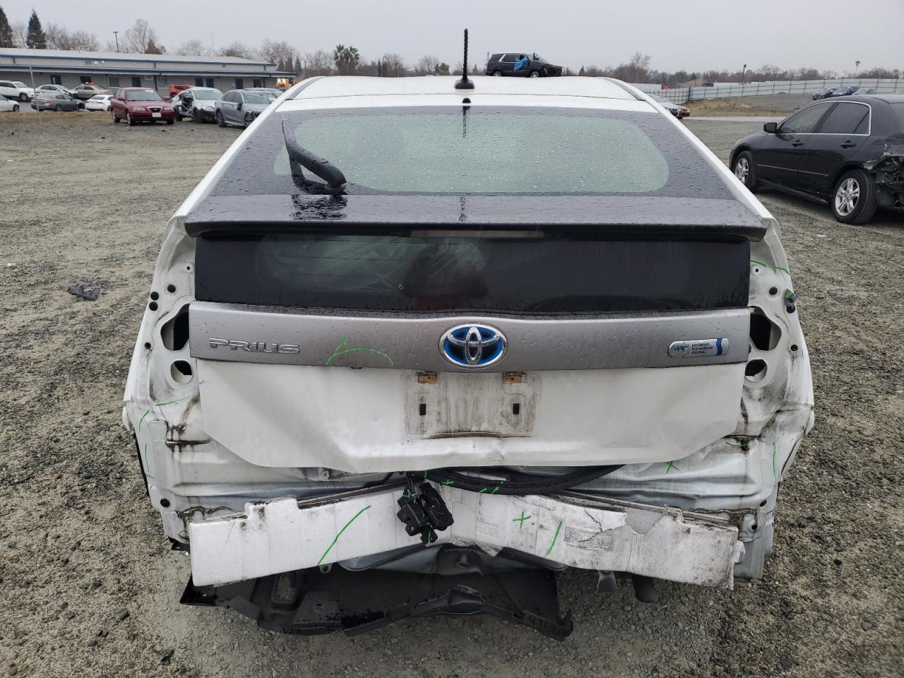 2015 Toyota Prius VIN JTDKN3DPXF3065576 Copart auction photo, rear end / all over damage thumbnail 6